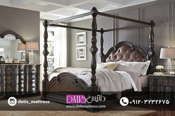 سرویس تخت خواب دونفره ونتو طرحی کلاسیک برای اتاق خواب های لوکس است