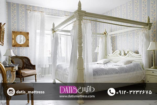 سرویس خواب سبک آنتیک طراحی شده توسط کریستیان سپتیمیوس کراگ مدلی رومانتیک در اندازه کوئین می باشد
